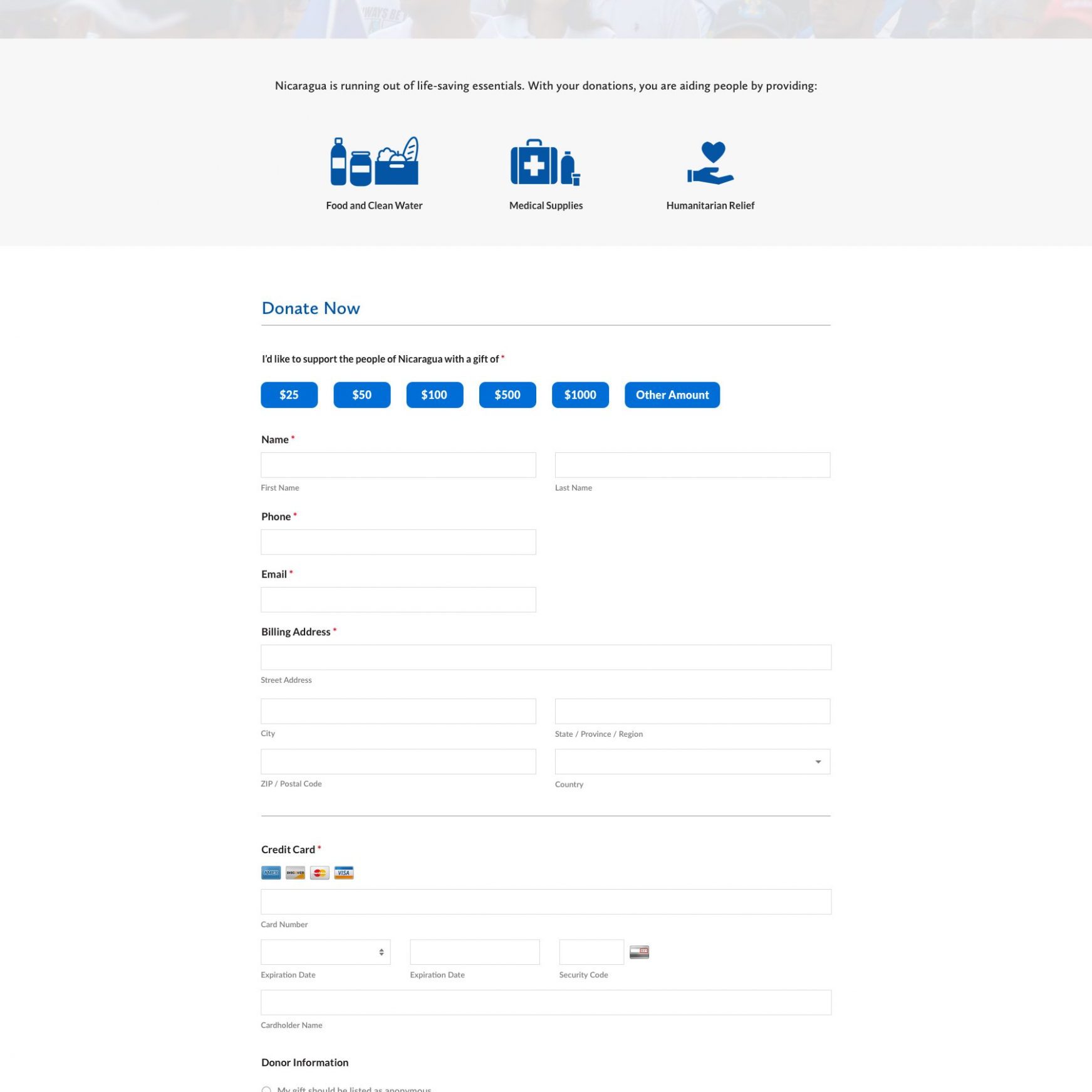 Joseph Bisharat - Projects - Amigos De Nicaragua - Donate