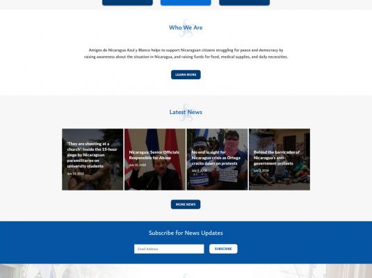 Joseph Bisharat - Projects - Amigos De Nicaragua - Home