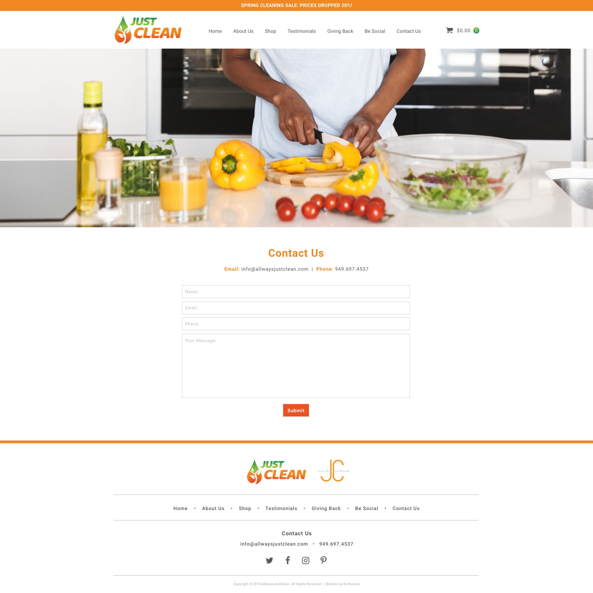 Joseph Bisharat - Projects - Allways Just Clean - Contact