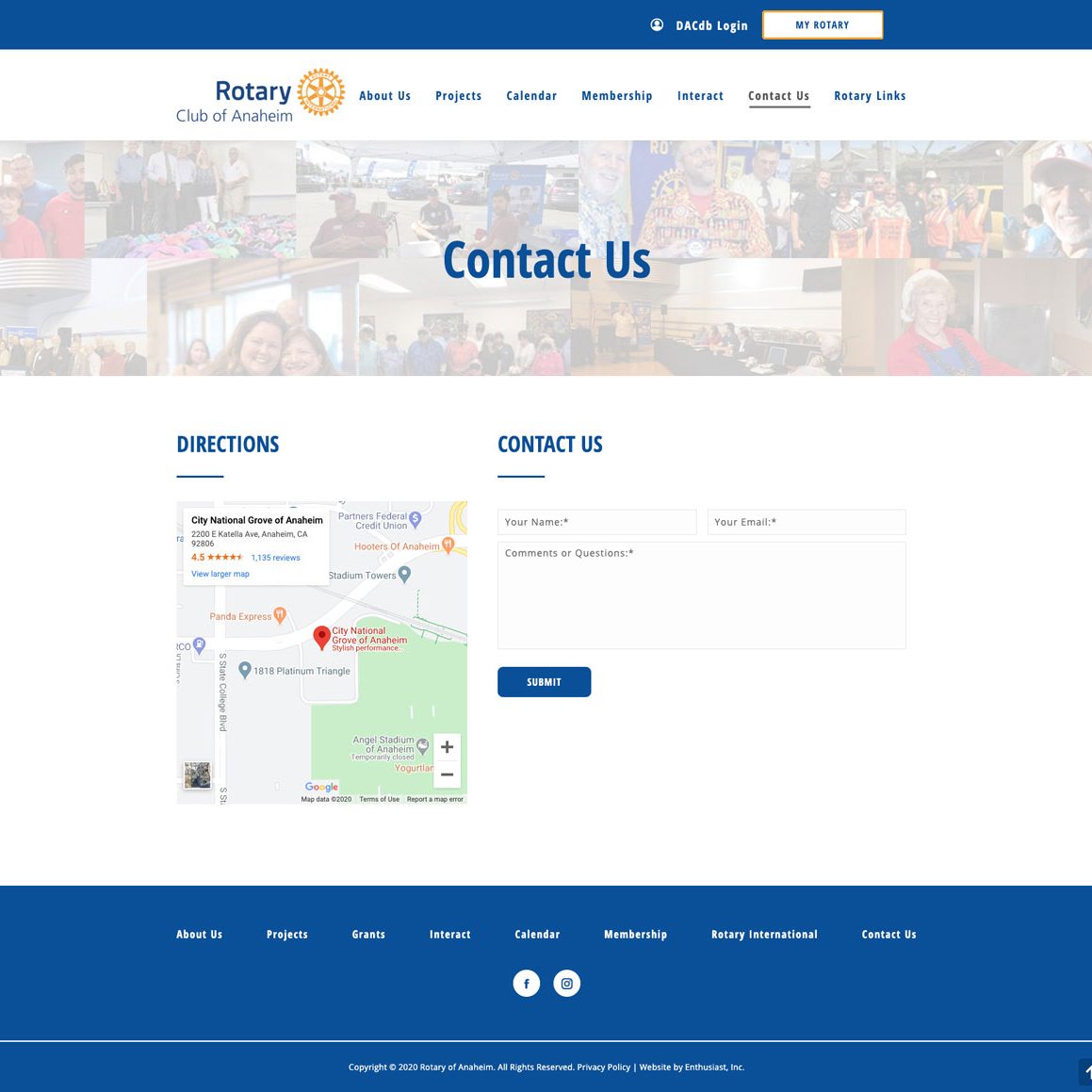 Joseph Bisharat - Projects - Rotary Club of Anaheim - Contact