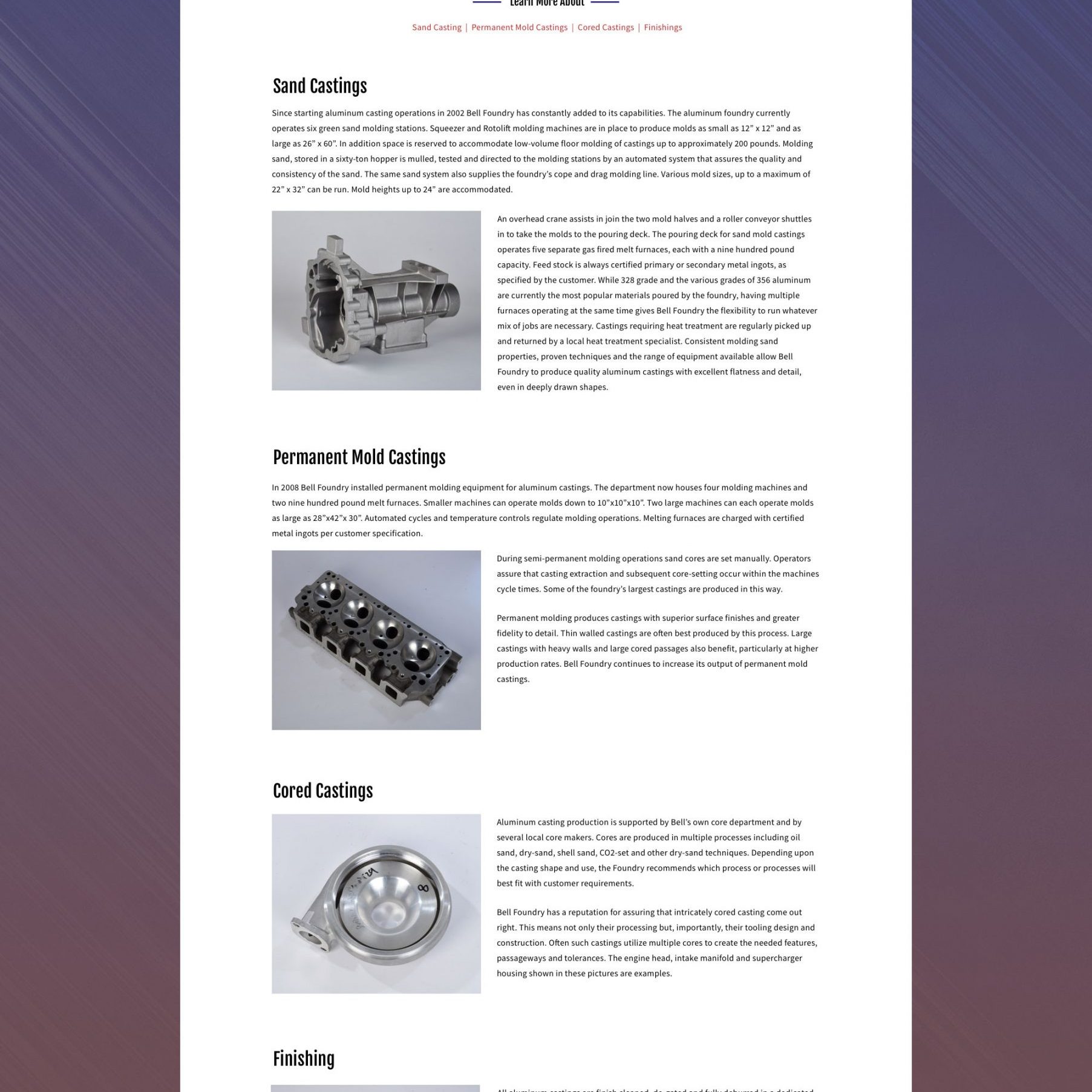 Joseph Bisharat - Projects - Bell Foundry Company - Aluminum Casting