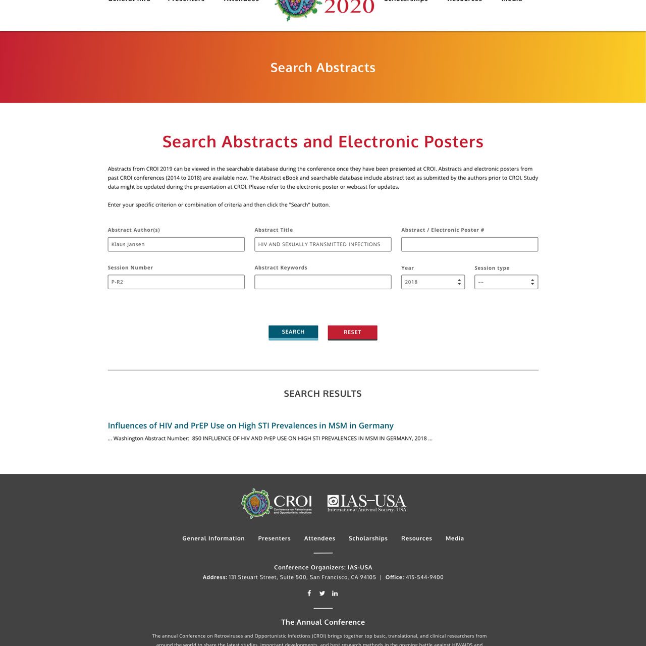 Joseph Bisharat - Projects - CROI Conference - Search