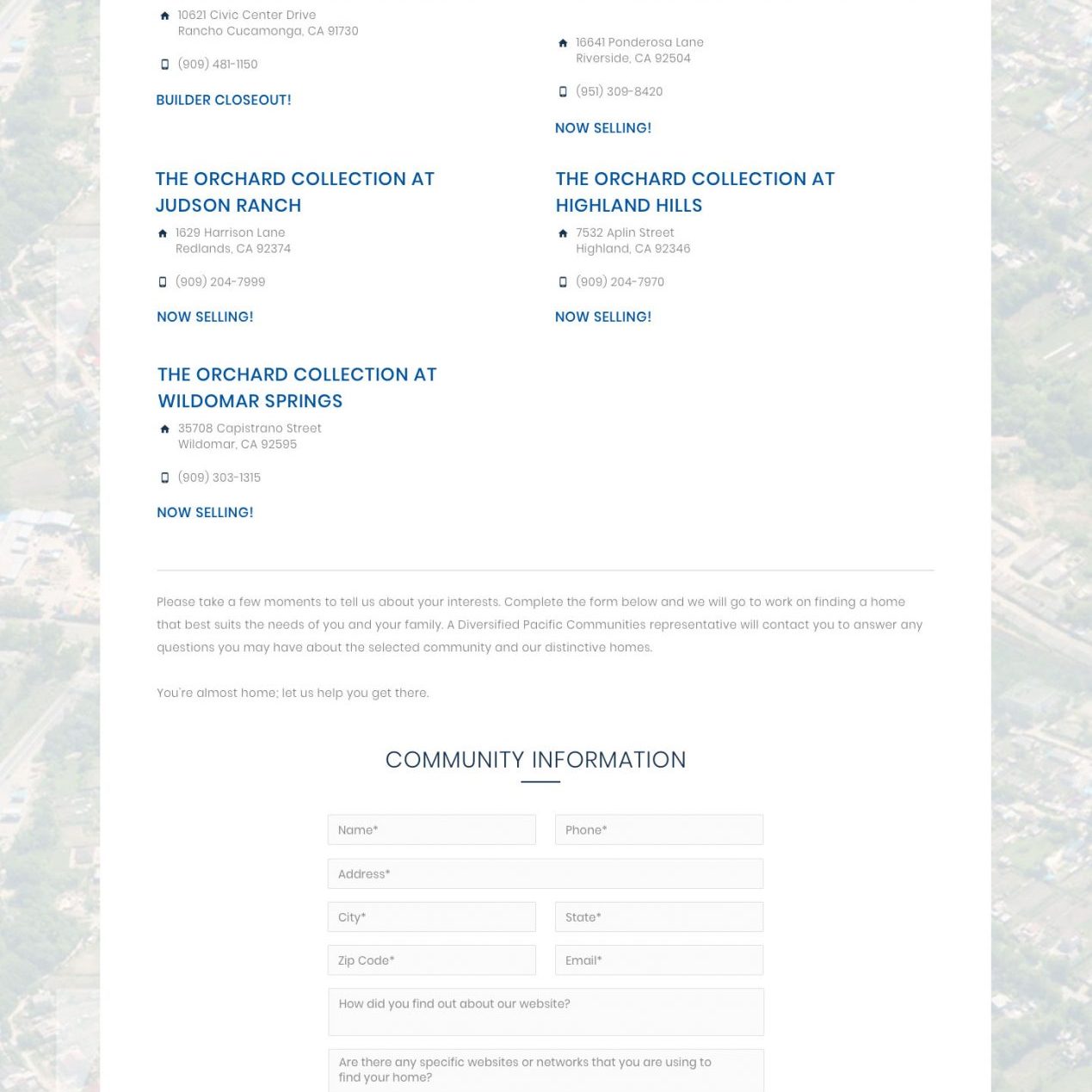 Joseph Bisharat - Projects - Diversified Pacific - Community Info