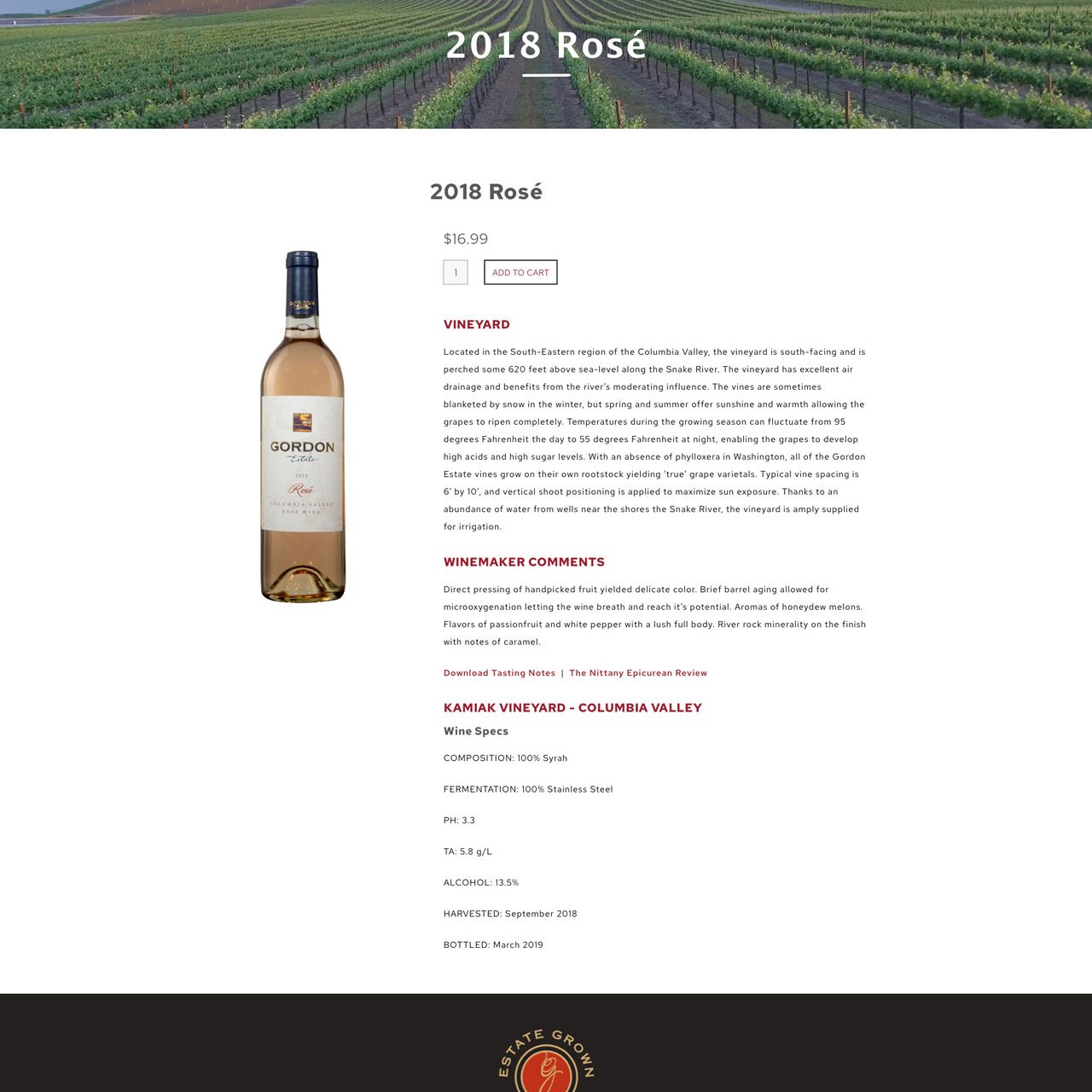 Joseph Bisharat - Projects - Gordon Wines - Product