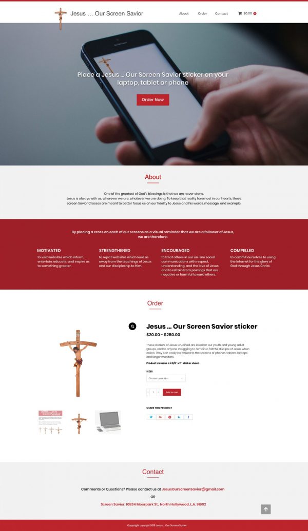 Joseph Bisharat - Projects - Jesus Our Screen Savior - Home