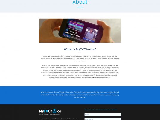 Joseph Bisharat - Projects - MyTVChoice - About