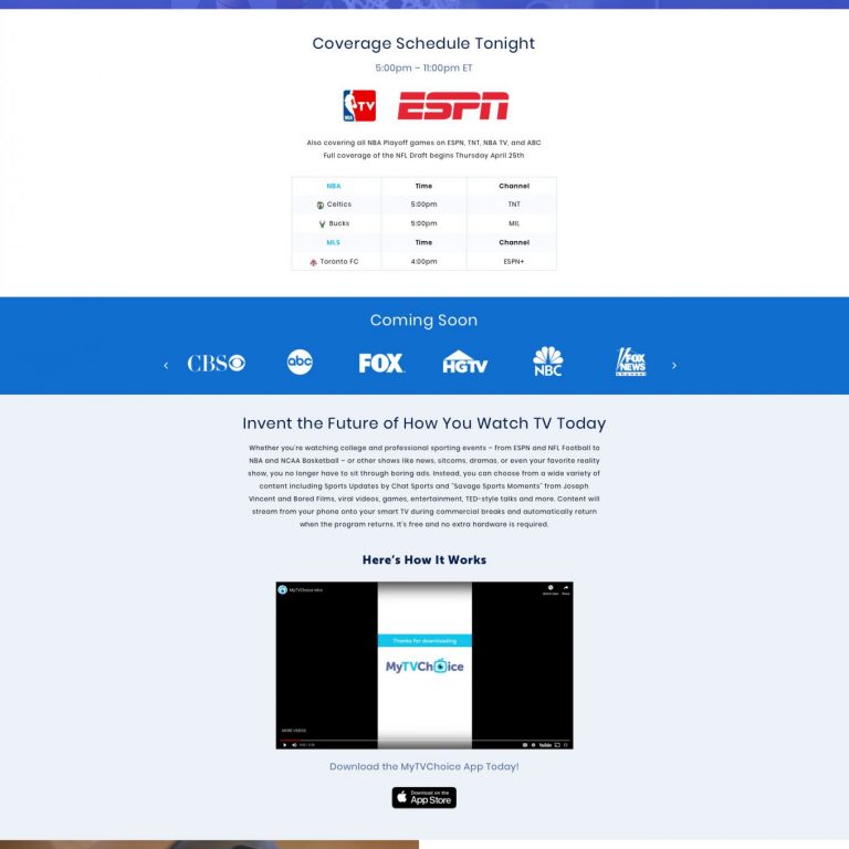 Joseph Bisharat - Projects - MyTVChoice - Home