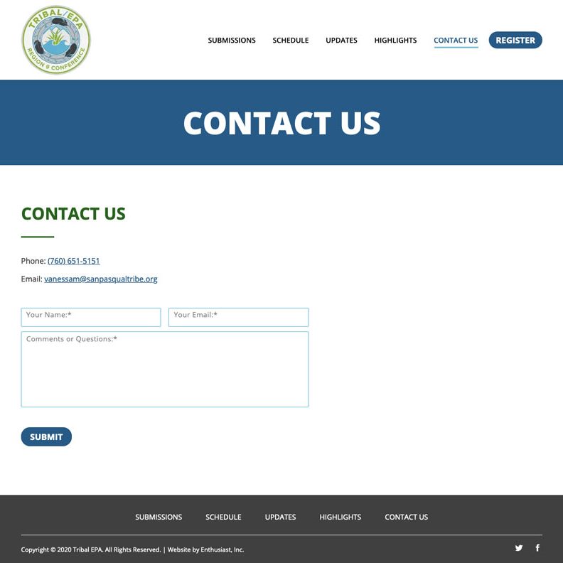 Joseph Bisharat - Projects - Tribal EPA - Contact