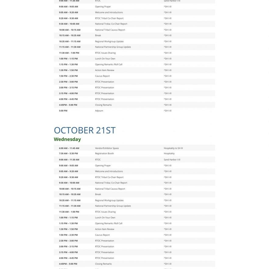 Joseph Bisharat - Projects - Tribal EPA - Schedule