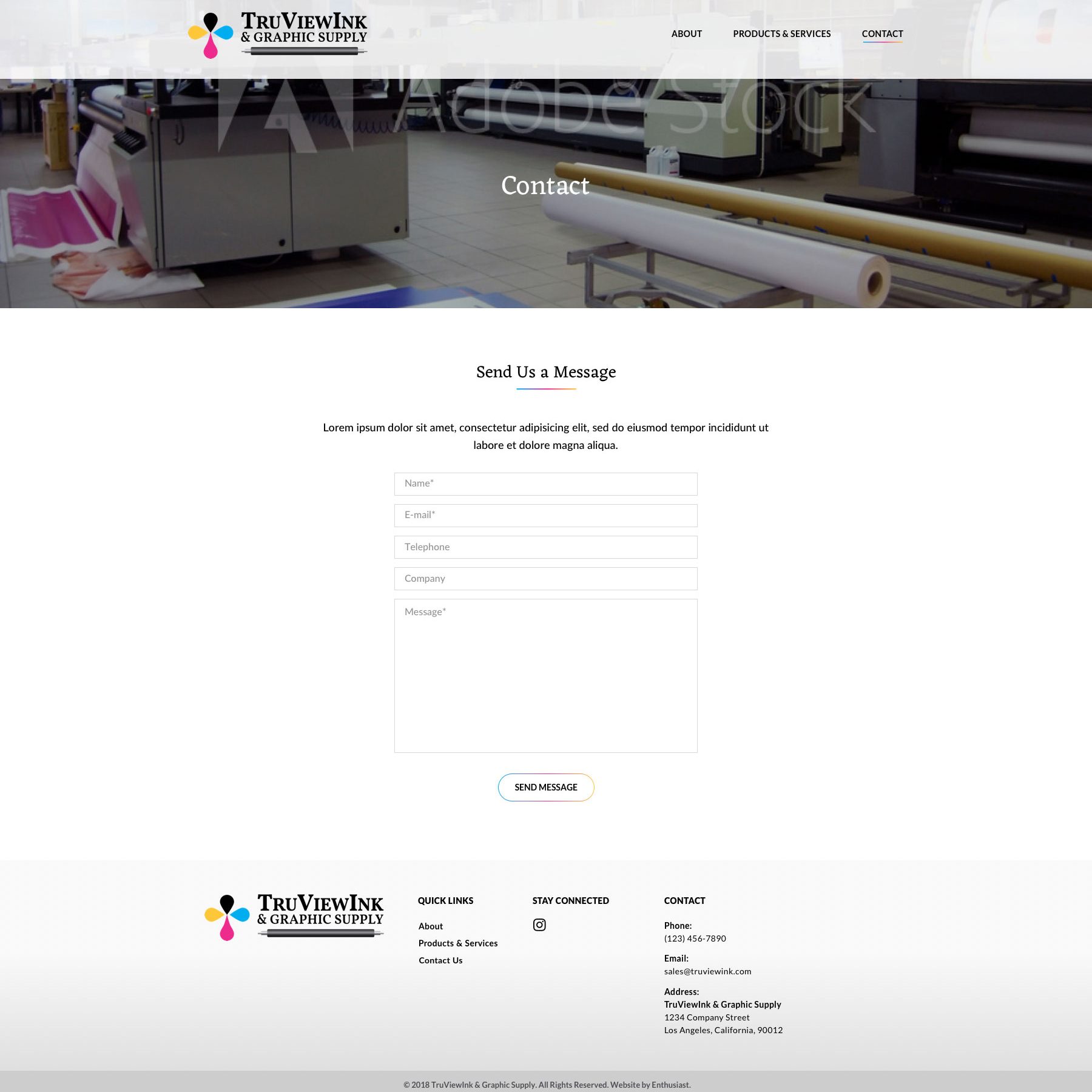 Joseph Bisharat - Projects - TruView Ink - Contact