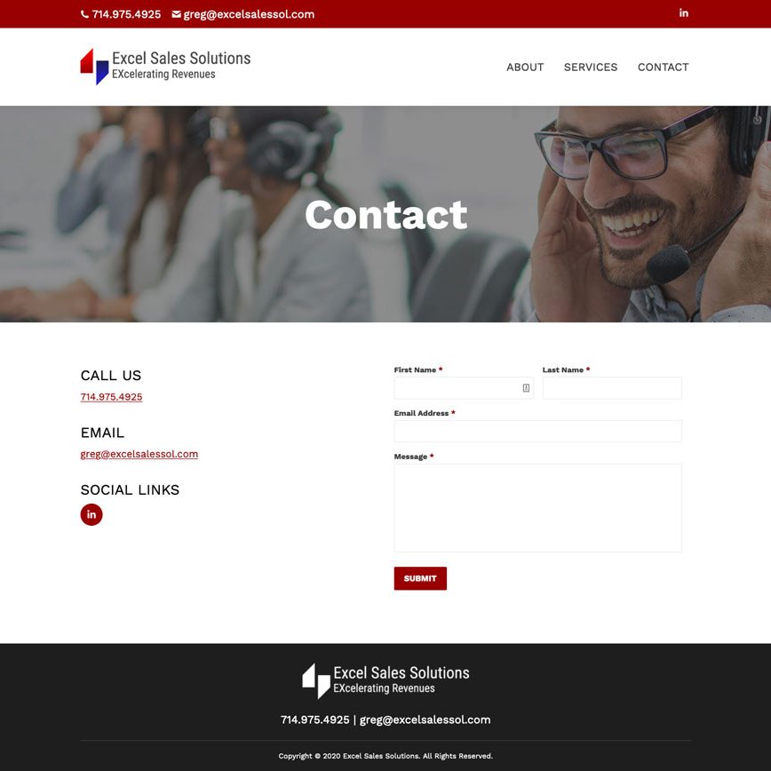 Joseph Bisharat - Projects - Excel Sales Solutions - Contact