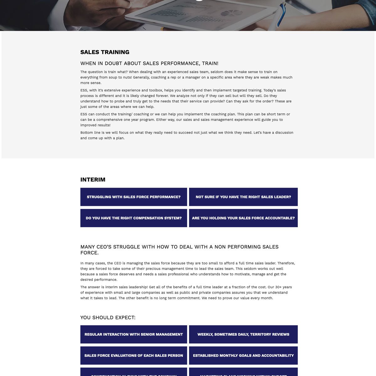 Joseph Bisharat - Projects - Excel Sales Solutions - Services - Sales Training and Interim