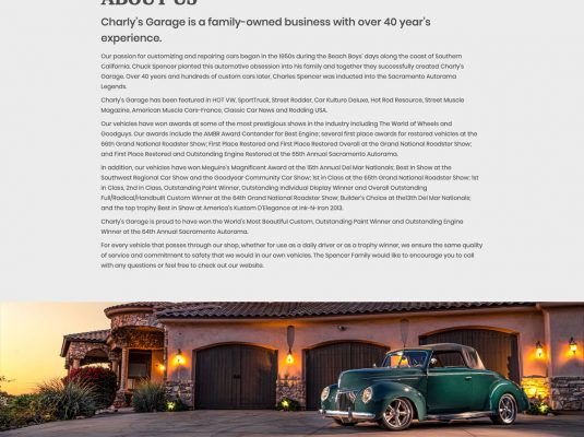 Joseph Bisharat - Projects - Charly's Garage - About