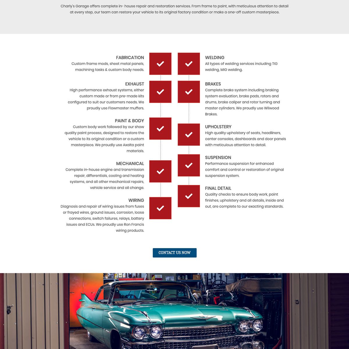 Joseph Bisharat - Projects - Charly's Garage - Repair Services