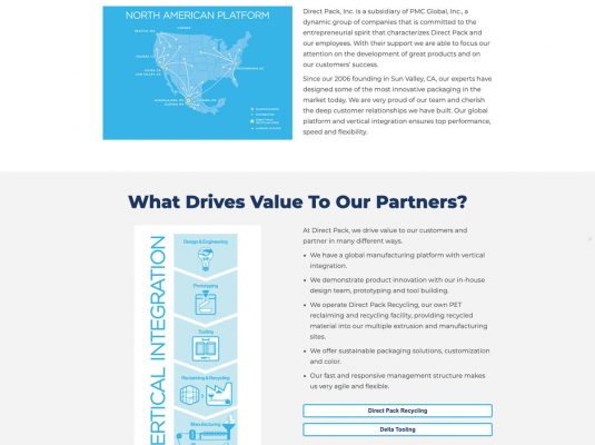 Joseph Bisharat - Projects - Direct Pack, Inc. - About