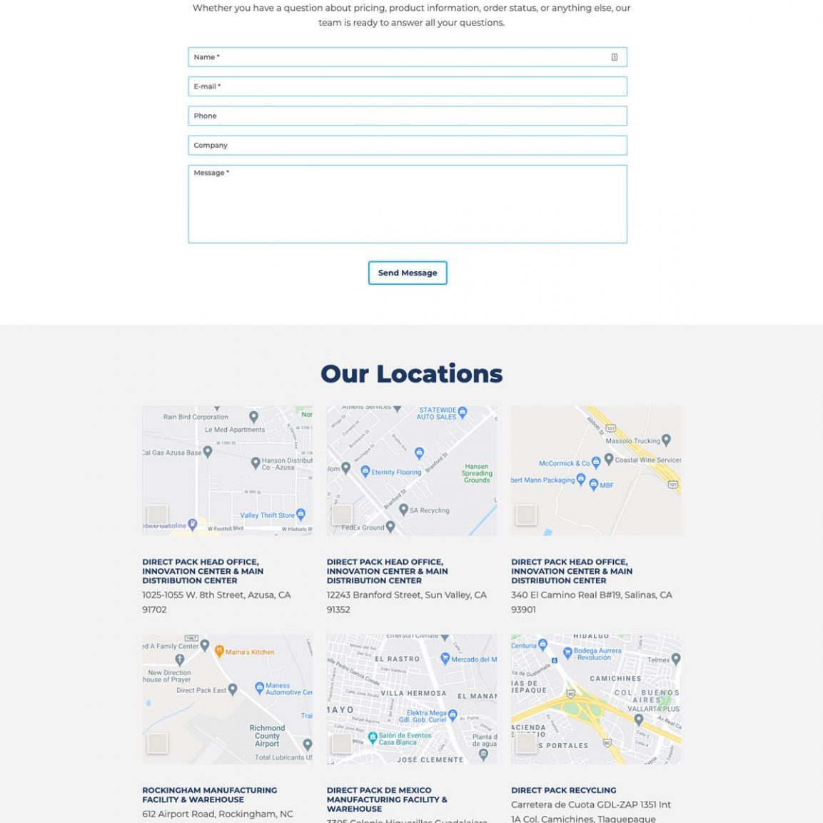 Joseph Bisharat - Projects - Direct Pack, Inc. - Contact