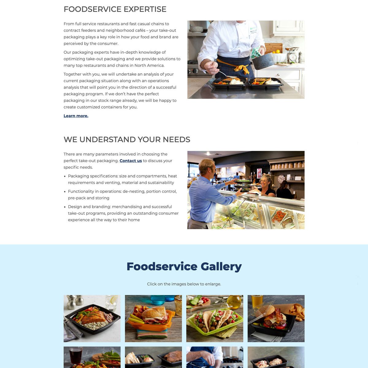 Joseph Bisharat - Projects - Direct Pack, Inc. - Food Service