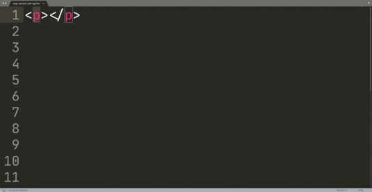 Joseph Bisharat - Blog - Five Cool Shortcuts In Sublime - Wrap Selection With Tag 01