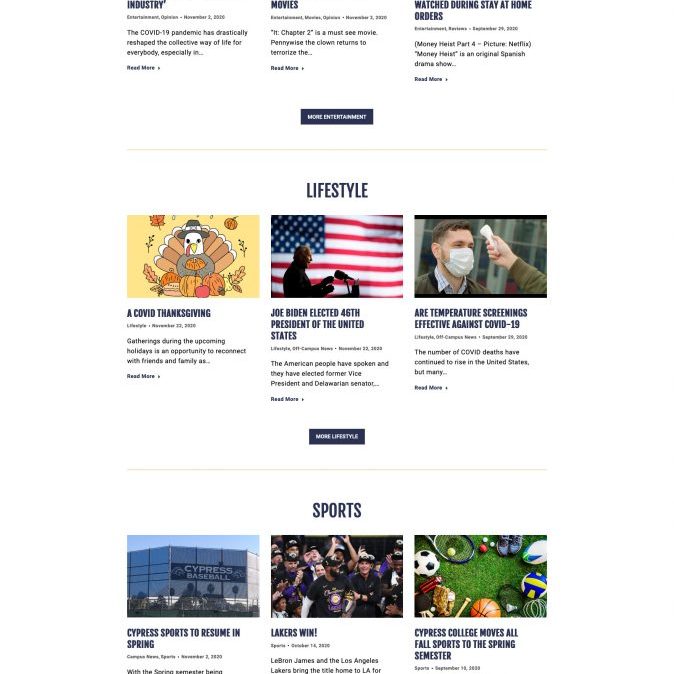 Joseph Bisharat - Project - Cypress Chronicle - Home