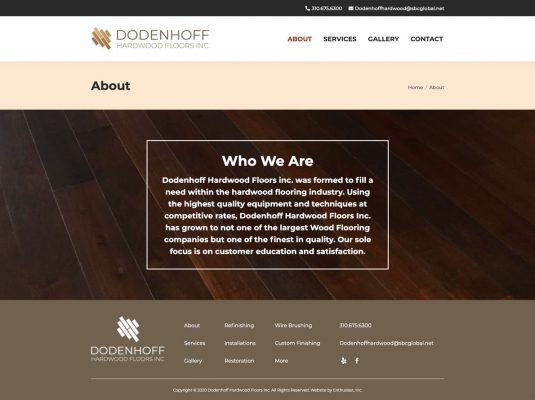 Joseph Bisharat - Project - Dodenhoff Hardwood Flooring - About