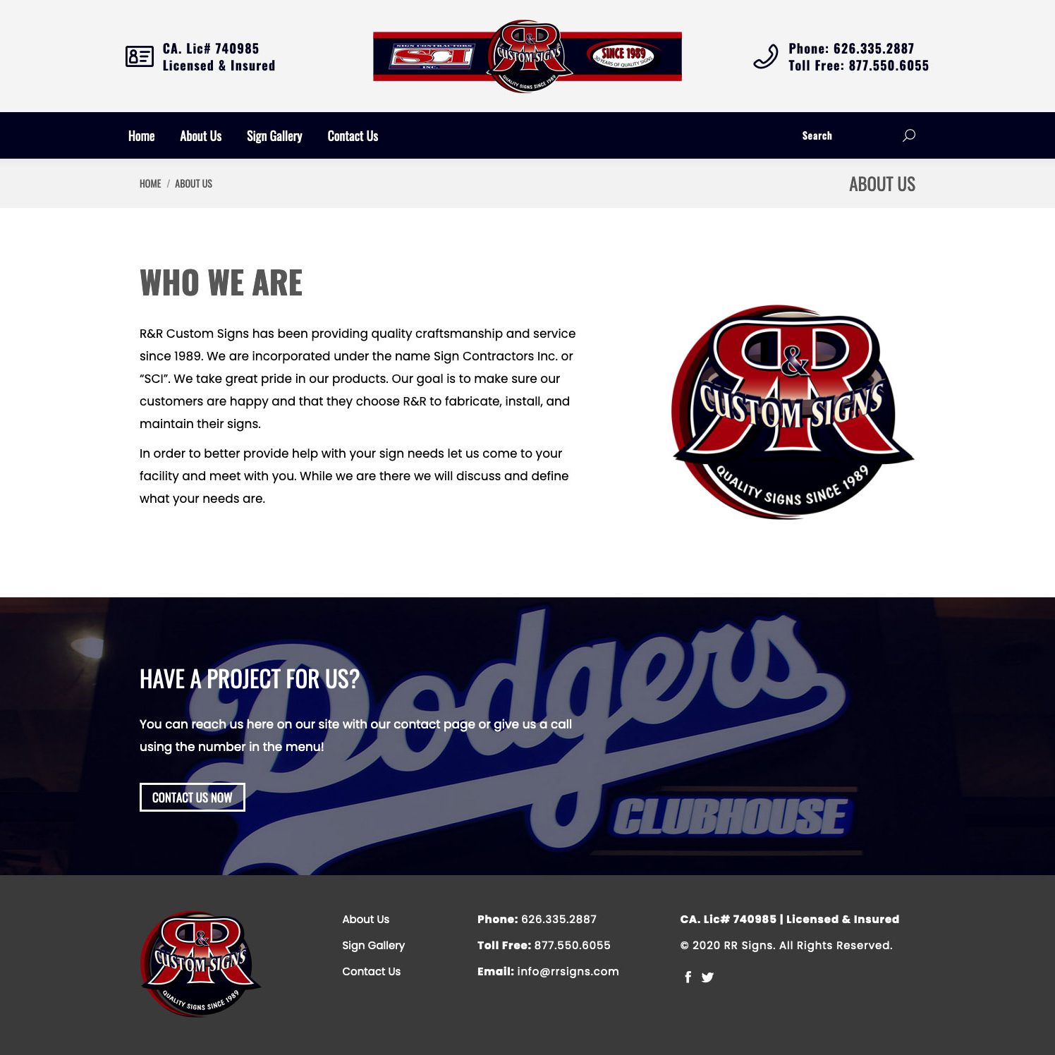 Joseph Bisharat - Project - RR Signs - About