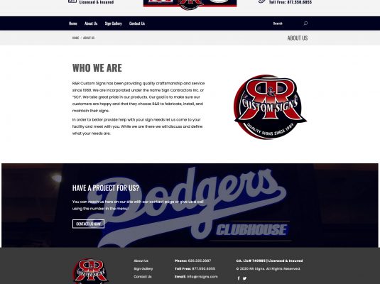 Joseph Bisharat - Project - RR Signs - About