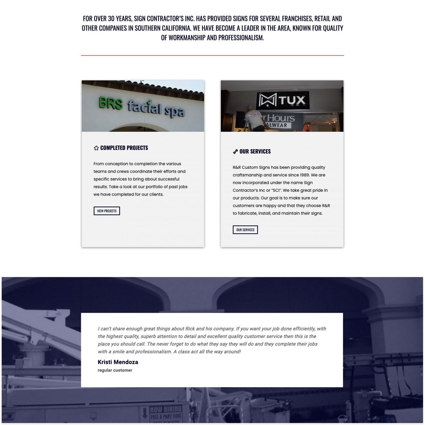 Joseph Bisharat - Project - RR Signs - Home