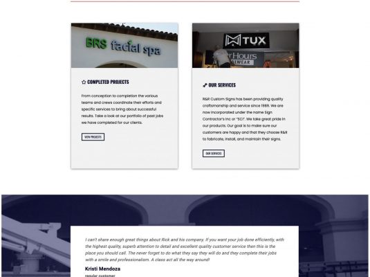 Joseph Bisharat - Project - RR Signs - Home