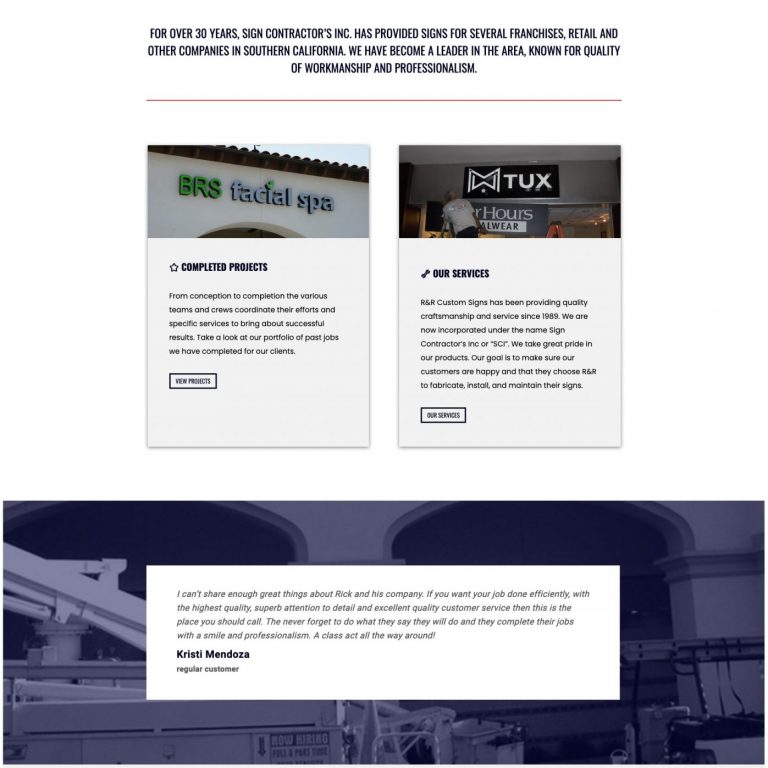 Joseph Bisharat - Project - RR Signs - Home