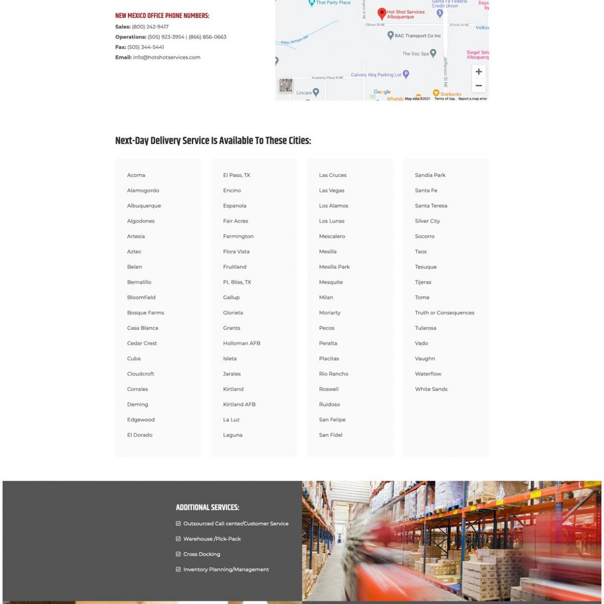 Joseph Bisharat - Project - Hot Shot Services - New Mexico