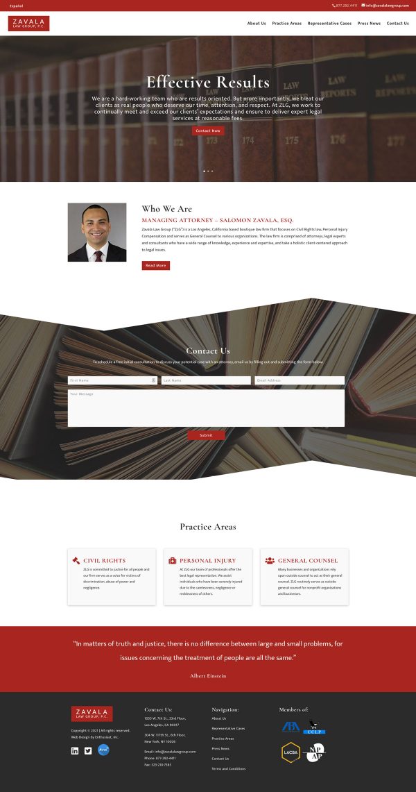 Joseph Bisharat - Project - Zavala Law Group - About