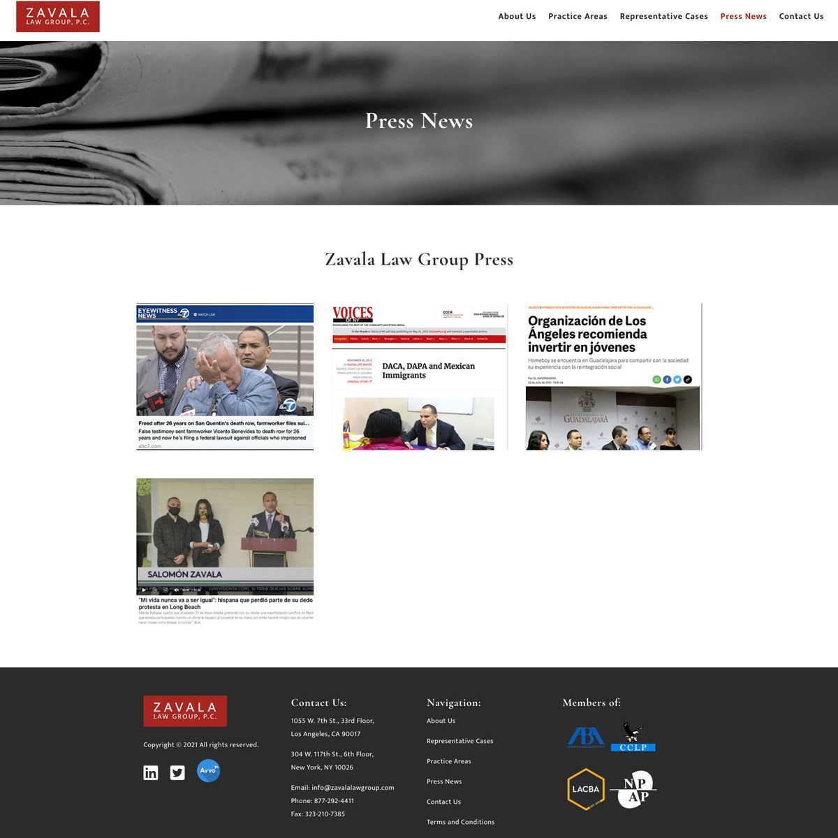 Joseph Bisharat - Project - Zavala Law Group - Press News