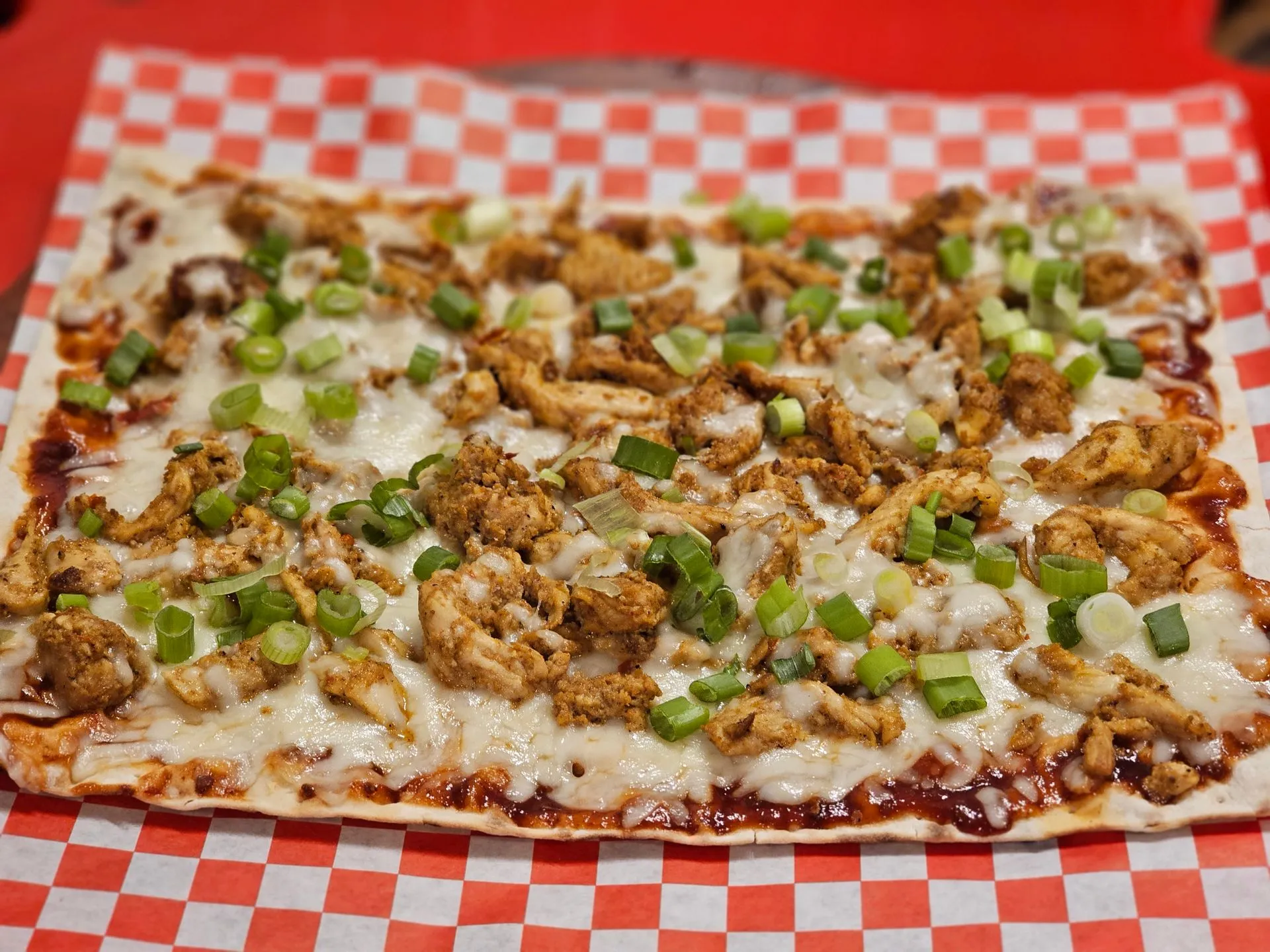 The Red Lounge Cafe - Flat Breads - BBQ Chicken