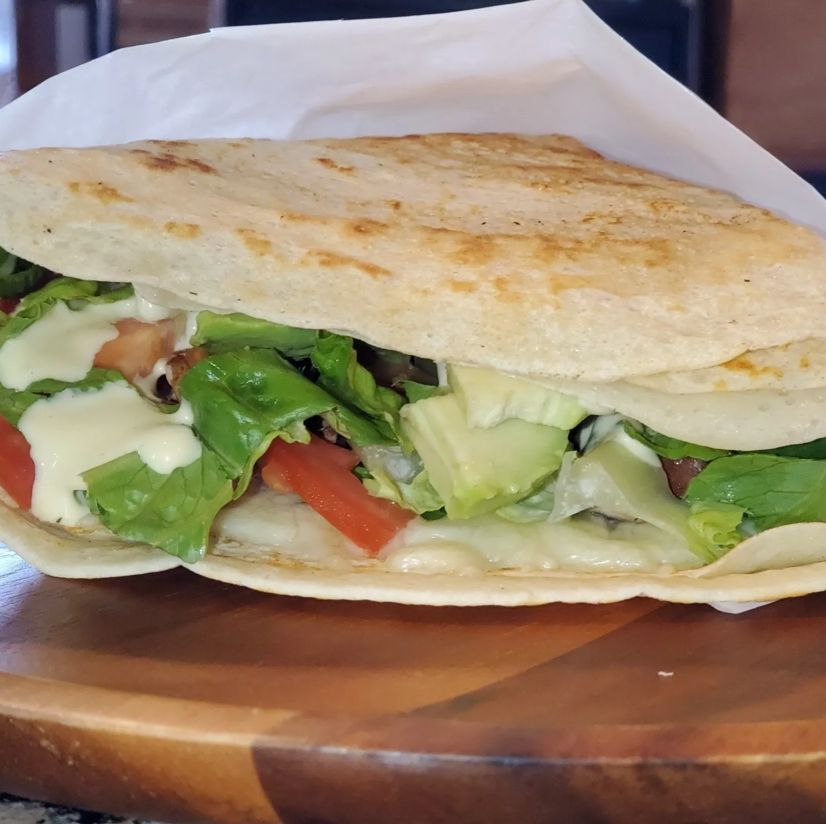 The Red Lounge Cafe - Savory Crepes - Garden Veggies